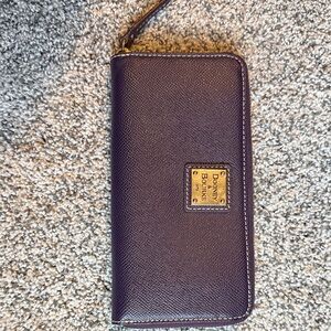 Dooney & Bourke Dark Purple Zip Wallet